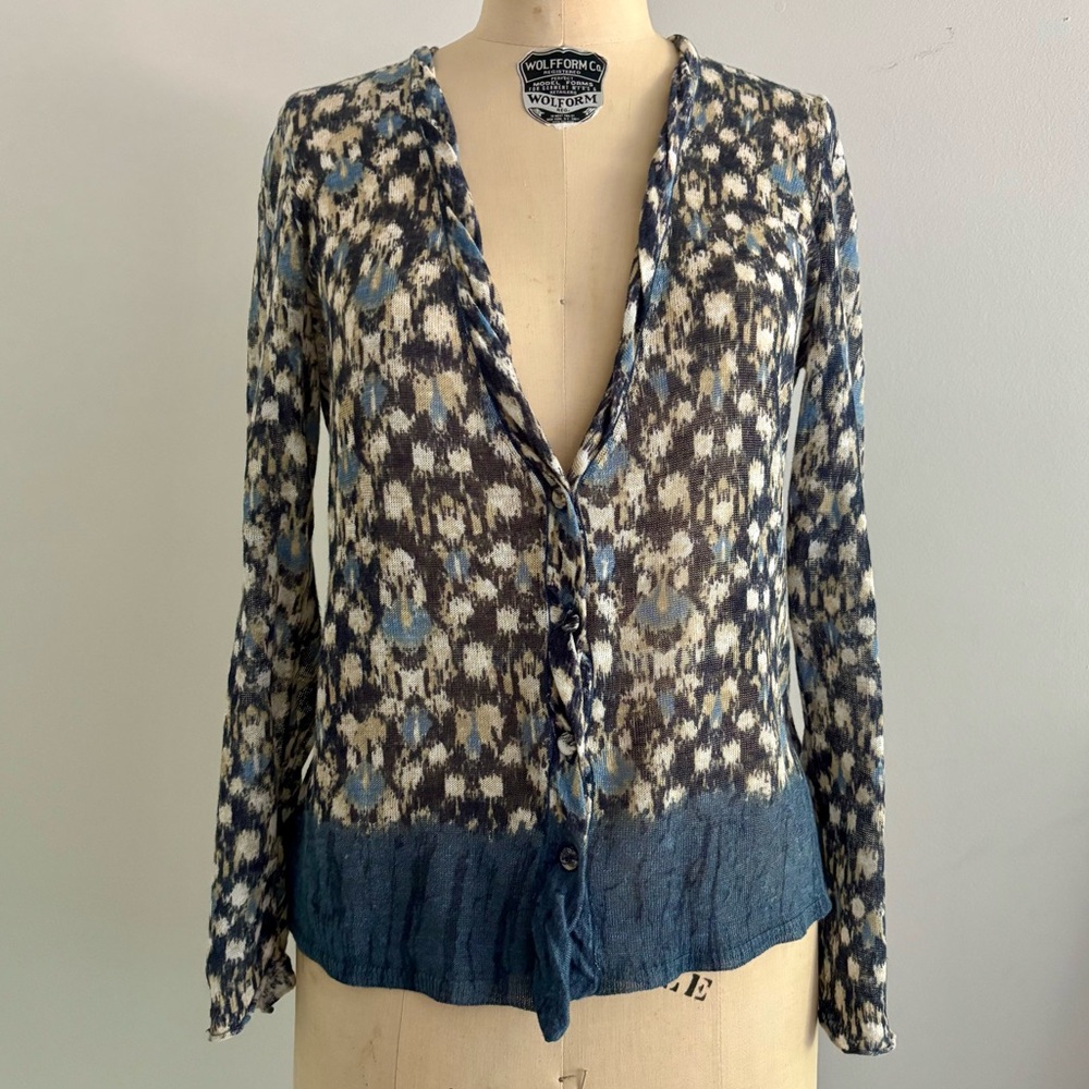 NIC + ZOE Linen Blend Cardigan Sweater
